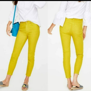 Boden Skinny Cropped Soho Yellow Jeans‎